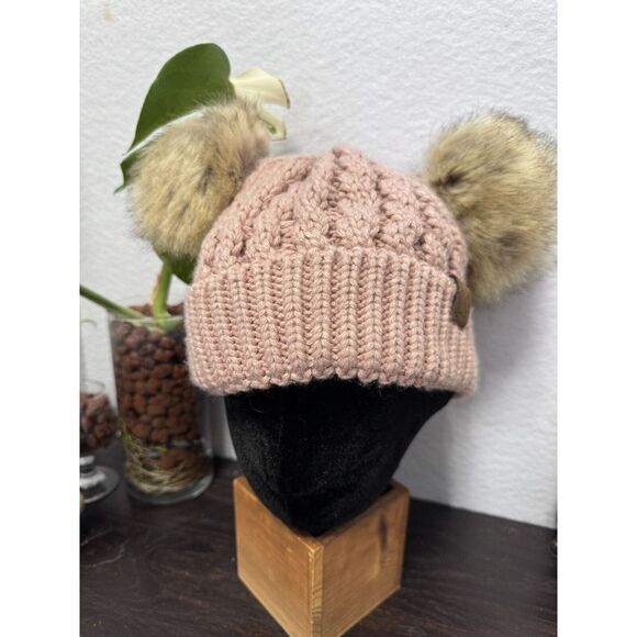 C.C Accessories - C.C Rose Color kids Beanie With Pums‎